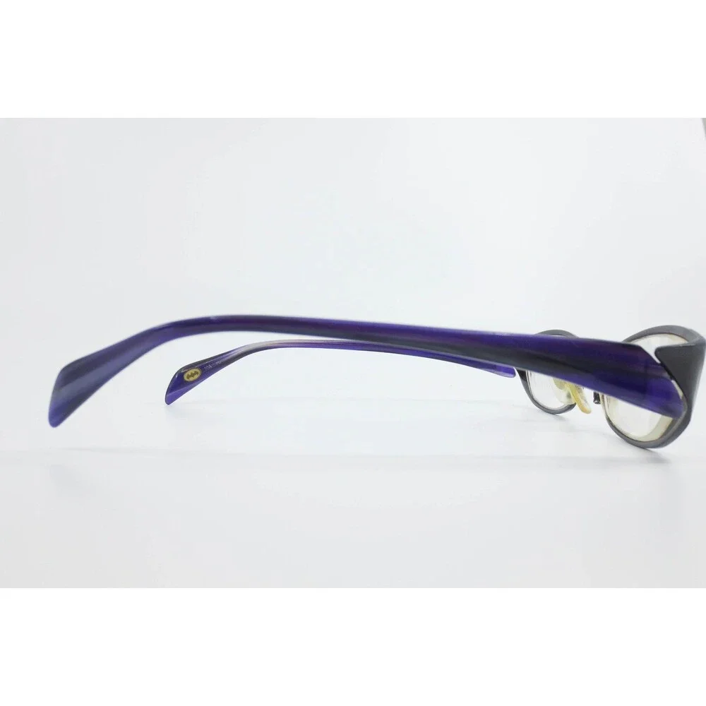 Batman DC Comics Purple Eyeglass Frames BAT 10902 Rectangular 54-17-142 Logo